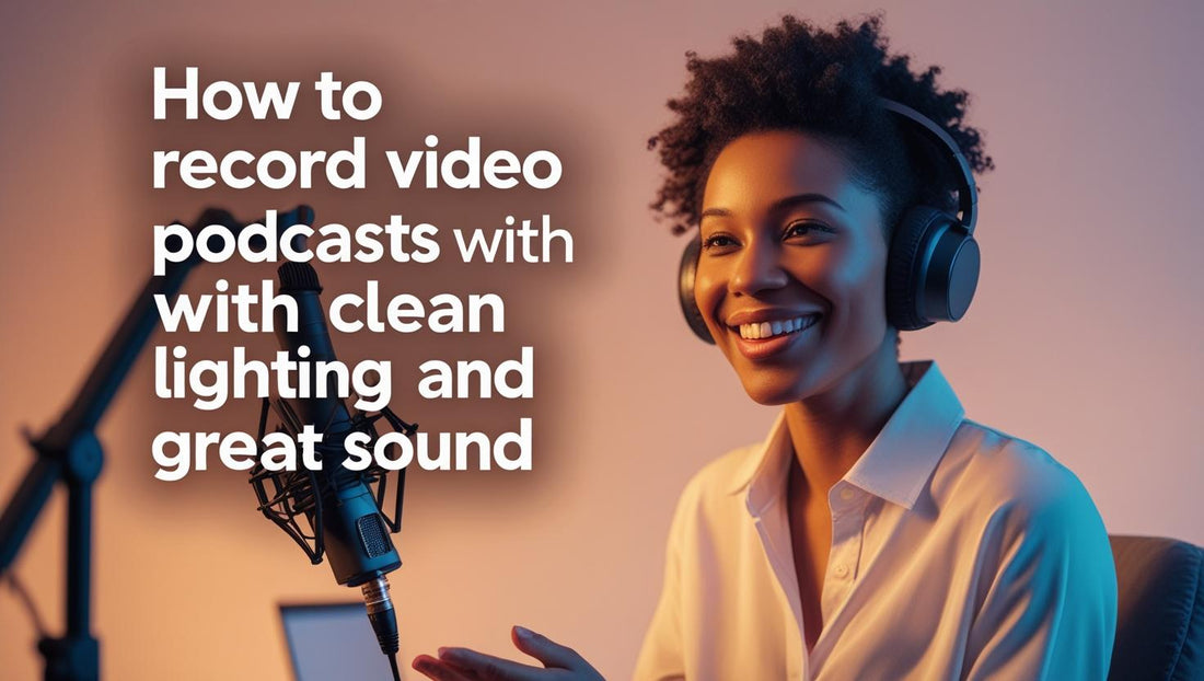 How to Record Video Podcasts with Clean Lighting and Great Sound