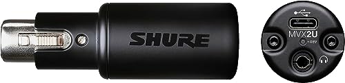 Shure SM7B + Shure MVX2U Bundle, Studio Vocal Recording Microphone with XLR to USB Connectivity