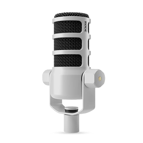 RØDE PodMic Cardioid Dynamic Broadcast Microphone - White