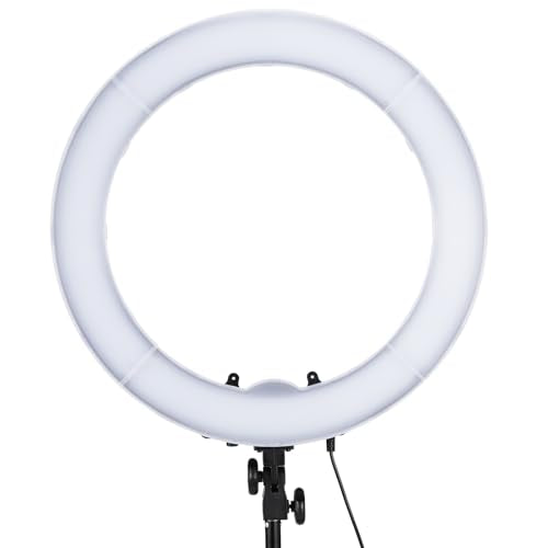 NEEWER 55W 18"/45cm Ring Light Kit [New Version], 5600K Dimmable LED Ringlight Tripod Stand Phone Holder for iPhone Selfie Makeup Lash Tattoo Studio Photo Video Recording Photography Lighting, RL-18