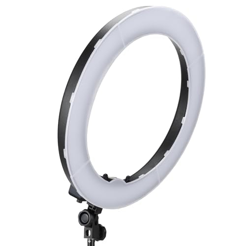 NEEWER 55W 18"/45cm Ring Light Kit [New Version], 5600K Dimmable LED Ringlight Tripod Stand Phone Holder for iPhone Selfie Makeup Lash Tattoo Studio Photo Video Recording Photography Lighting, RL-18