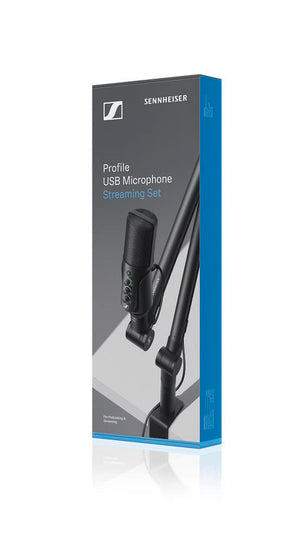 Sennheiser Professional Profile USB Microphone Streaming Set with Boom Arm, 3 m USB-C Cable & Mic Pouch