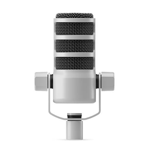 RØDE PodMic Cardioid Dynamic Broadcast Microphone - White