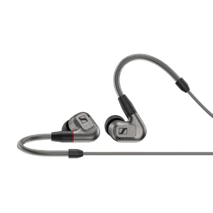 Sennheiser IE 600 In-Ear Audiophile Headphones - TrueResponse Transducers for Equisitely Neutral Sound, Includes balanced cable, Gray, Black