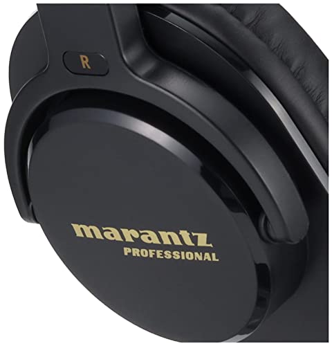 Marantz Pro Monitor Headphones, Enclosed Over-Ear Headphones, Wired 40mm Diameter Driver, Musical Instrument Playing, Distribution, DJ, Gaming, Telework, MPH-1
