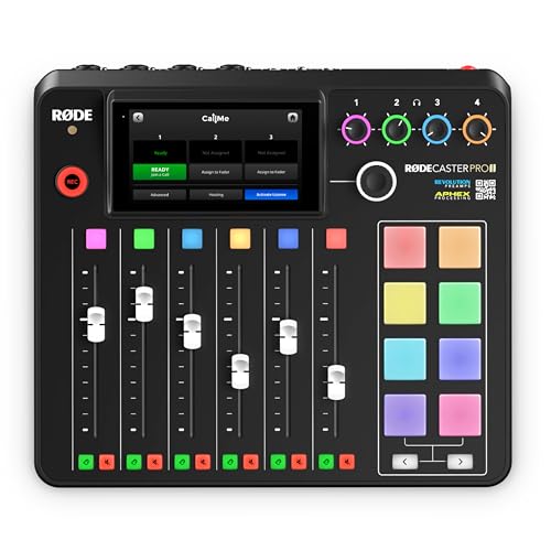 Rode RODECaster Pro II Podcast Production Console with StreamEye PDM-3 Podcast Equipment Bundle