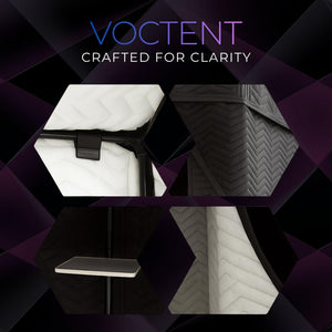 VOCTENT Portable Vocal Booth with 360° Reverb Isolation, Echo-Free Recording Booth for Voice-Over, Podcast & Music - Home Studio with Thick Sound Dampening Blankets