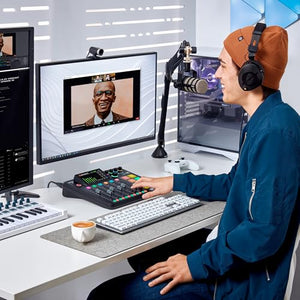 Rode RODECaster Pro II Podcast Production Console with StreamEye PDM-3 Podcast Equipment Bundle