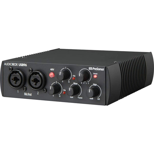 PreSonus AudioBox USB 96 Recording Bundle with Studio Monitors, Condenser Mic, Isolation Shield & Software – Complete Home Studio Kit for Music Production & Podcasting