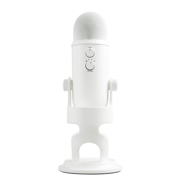 Logitech Creators Blue Yeti USB Microphone for Gaming, Streaming, Podcast, YouTube, Discord, PC, Studio Sound, Plug & Play-Whiteout