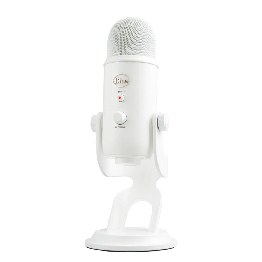 Logitech Creators Blue Yeti USB Microphone for Gaming, Streaming, Podcast, YouTube, Discord, PC, Studio Sound, Plug & Play-Whiteout
