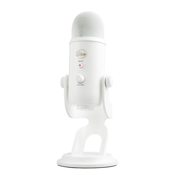 Logitech Creators Blue Yeti USB Microphone for Gaming, Streaming, Podcast, YouTube, Discord, PC, Studio Sound, Plug & Play-Whiteout