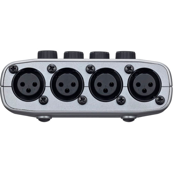 Zoom PodTrak P4 Portable Podcast Recorder with 4x Zoom ZDM-1 Podcast Microphone and Headphone Bundle, 4x AA Batteries, 32GB SD Card, USB-C to USB-C Cable and StreamEye Polishing Cloth