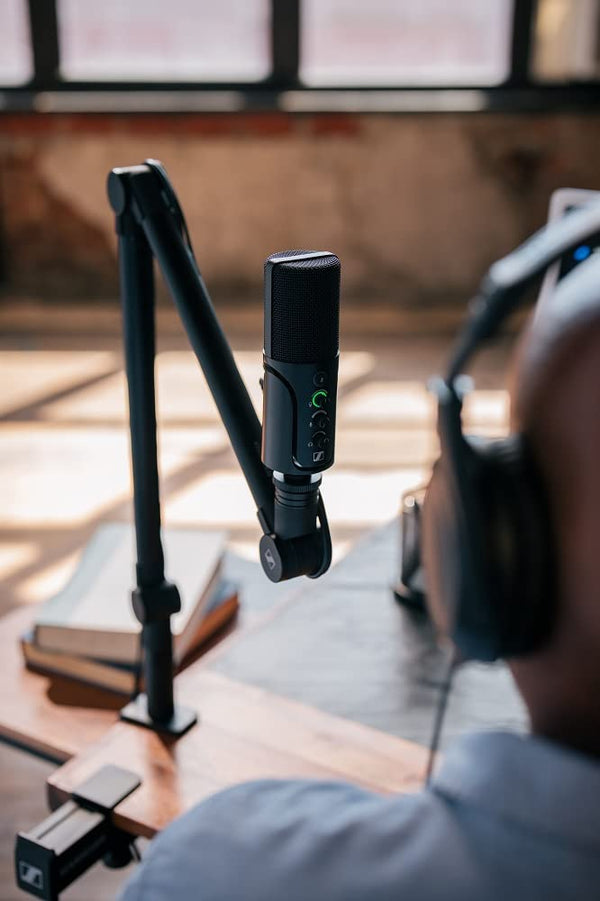 Sennheiser Professional Profile USB Microphone Streaming Set with Boom Arm, 3 m USB-C Cable & Mic Pouch