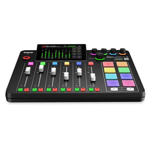 Rode Rodecaster Pro II Podcast Production Console Bundle with AKG K240 Studio Over-Ear Pro Headphones and 32GB Memory Card
