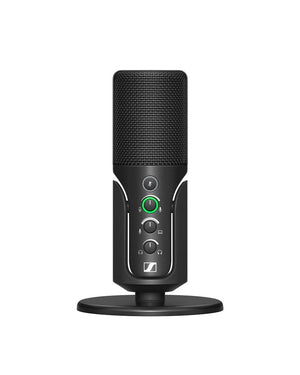 SENNHEISER Professional Profile - USB Cardioid Condenser Microphone & Table Stand, 1.2 m USB-C Cable - Mute Button, Built-in Headphone Jack, Gain, Mix & Volume Control, for PC & Mac,Black