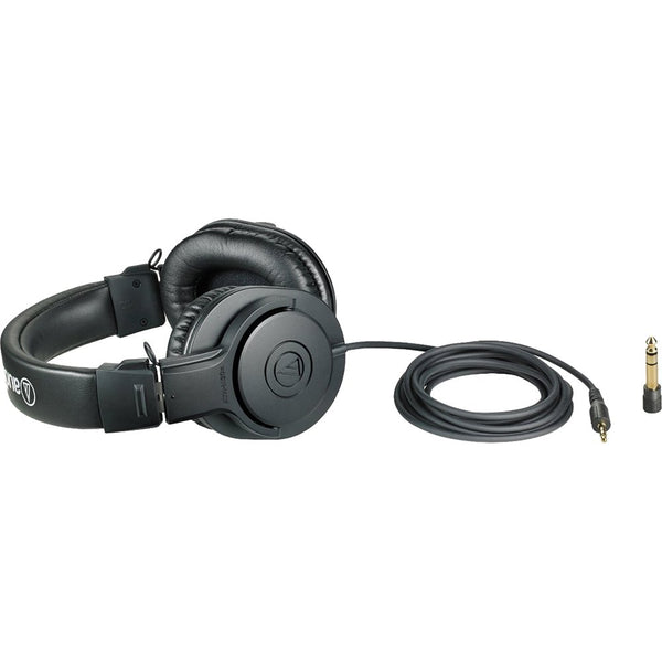 Audio-Technica ATH-M20x Professional Studio Monitor Headphones, Black (AUD ATHM20X)