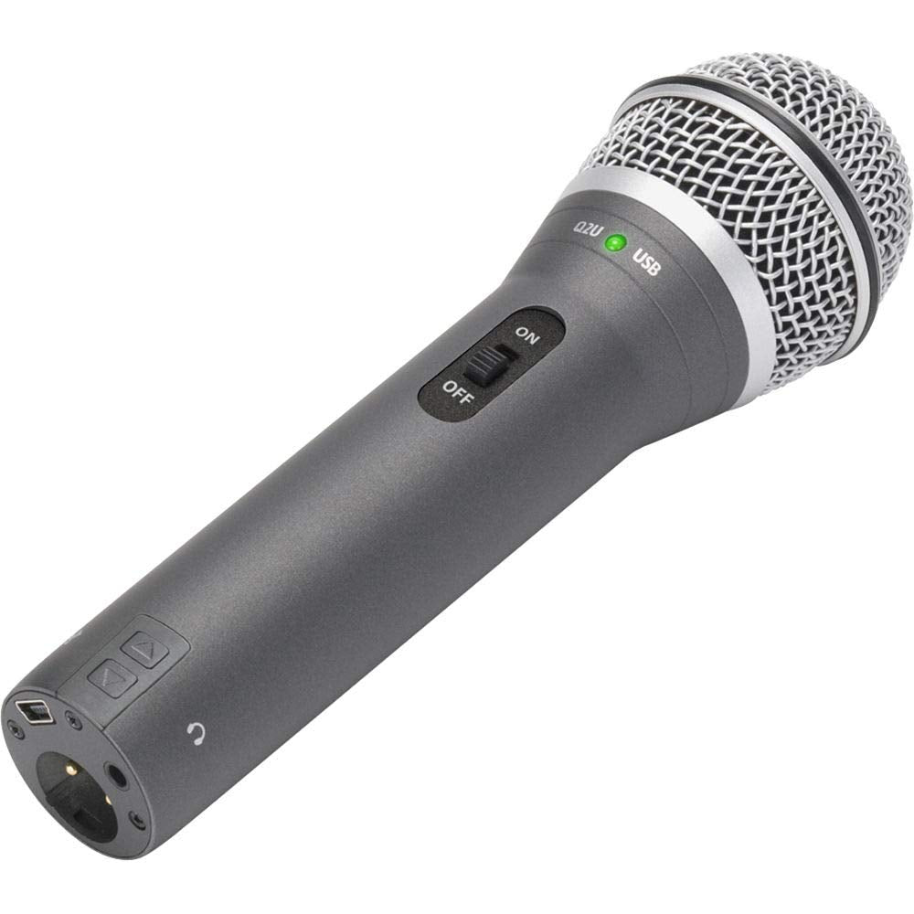 Samson Q2U Handheld Dynamic USB Microphone Recording and Podcasting Pack
