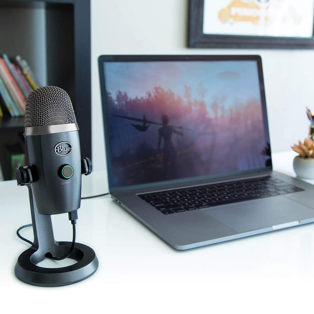 Logitech for Creators Blue Yeti Nano USB Microphone for Gaming, Streaming, Podcasting,Twitch, YouTube, Discord, Recording for PC and Mac, Plug & Play - Shadow Grey
