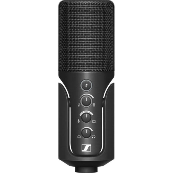 Sennheiser Profile USB Condenser Microphone Streaming Set with Boom Arm Bundle with Studio Headphones + U-Shaped Pop Filter + Cleaning Cloth (4 Items)