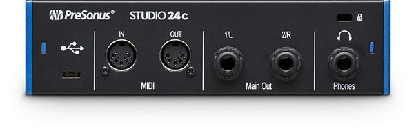 PreSonus Studio 24c 2x2 USB Audio/MIDI Interface with CR3.5 Creative Reference Multimedia Monitors and with New Version Studio One Artist Software Pack & Isolation Recording Shield