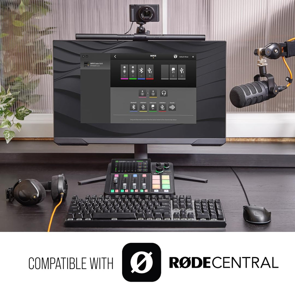 RØDE RØDECaster Duo All-in-One Production Solution for Podcasting, Streaming, Music Production and Content Creation