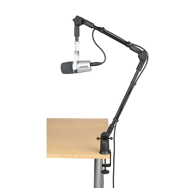 Gator Frameworks Slim Profile Desk-Mounted Mic Stand Boom Arm for Broadcasts, Podcasts, Content Creation, Live Streaming, & Similar Applications (GFWMICBCBM0500)