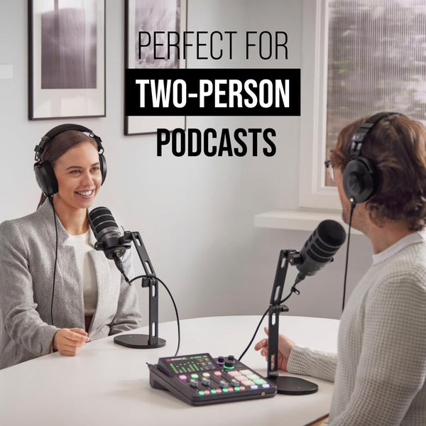 RØDE RØDECaster Duo All-in-One Production Solution for Podcasting, Streaming, Music Production and Content Creation