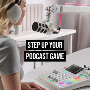 RØDE RØDECaster Pro II All-in-One Production Solution for Podcasting, Streaming, Music Production and Content Creation (White)