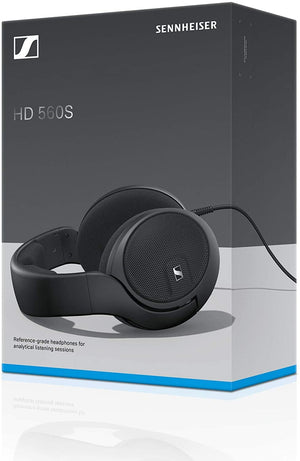 Sennheiser HD 560 S Over-The-Ear Audiophile Headphones - Neutral Frequency Response, E.A.R. Technology for Wide Sound Field, Open-Back Earcups, Detachable Cable, (Black) (HD 560S)