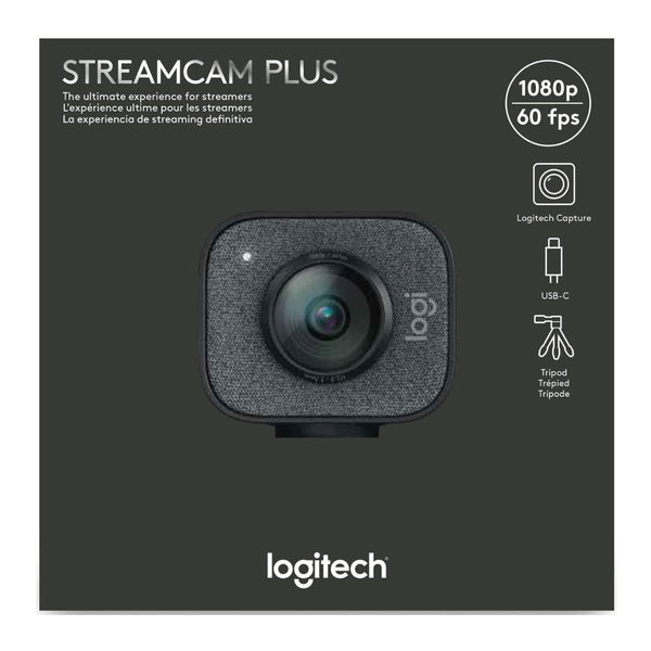 Logitech for Creators StreamCam Premium Webcam for Streaming and Content Creation, Full HD 1080p 60 fps, Glass Lens, Smart Auto-Focus, for PC/Mac – Graphite