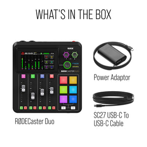 RØDE RØDECaster Duo All-in-One Production Solution for Podcasting, Streaming, Music Production and Content Creation