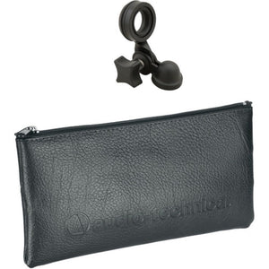 Audio-Technica AT2020 Cardioid Condenser Microphone Bundle with XLR Cable + Microphone Arm + Pop Filter + Cleaning Cloth (5 Items)