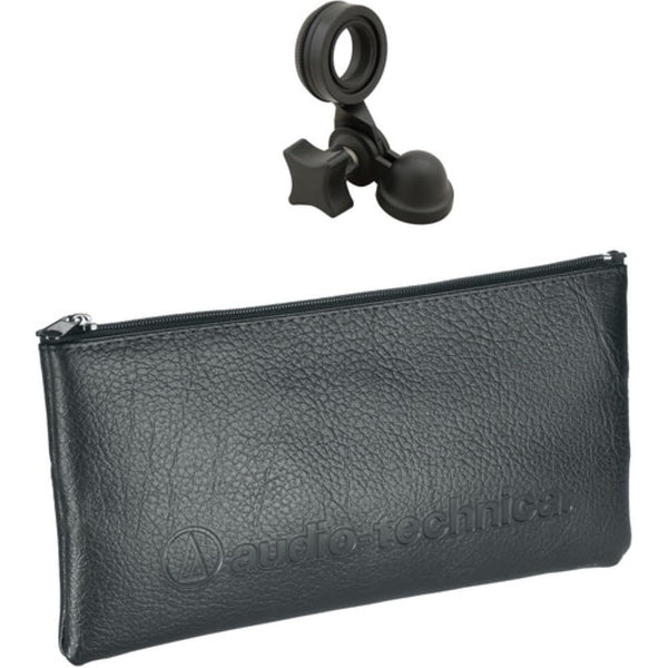 Audio-Technica AT2020 Cardioid Condenser Microphone Bundle with XLR Cable + Microphone Arm + Pop Filter + Cleaning Cloth (5 Items)