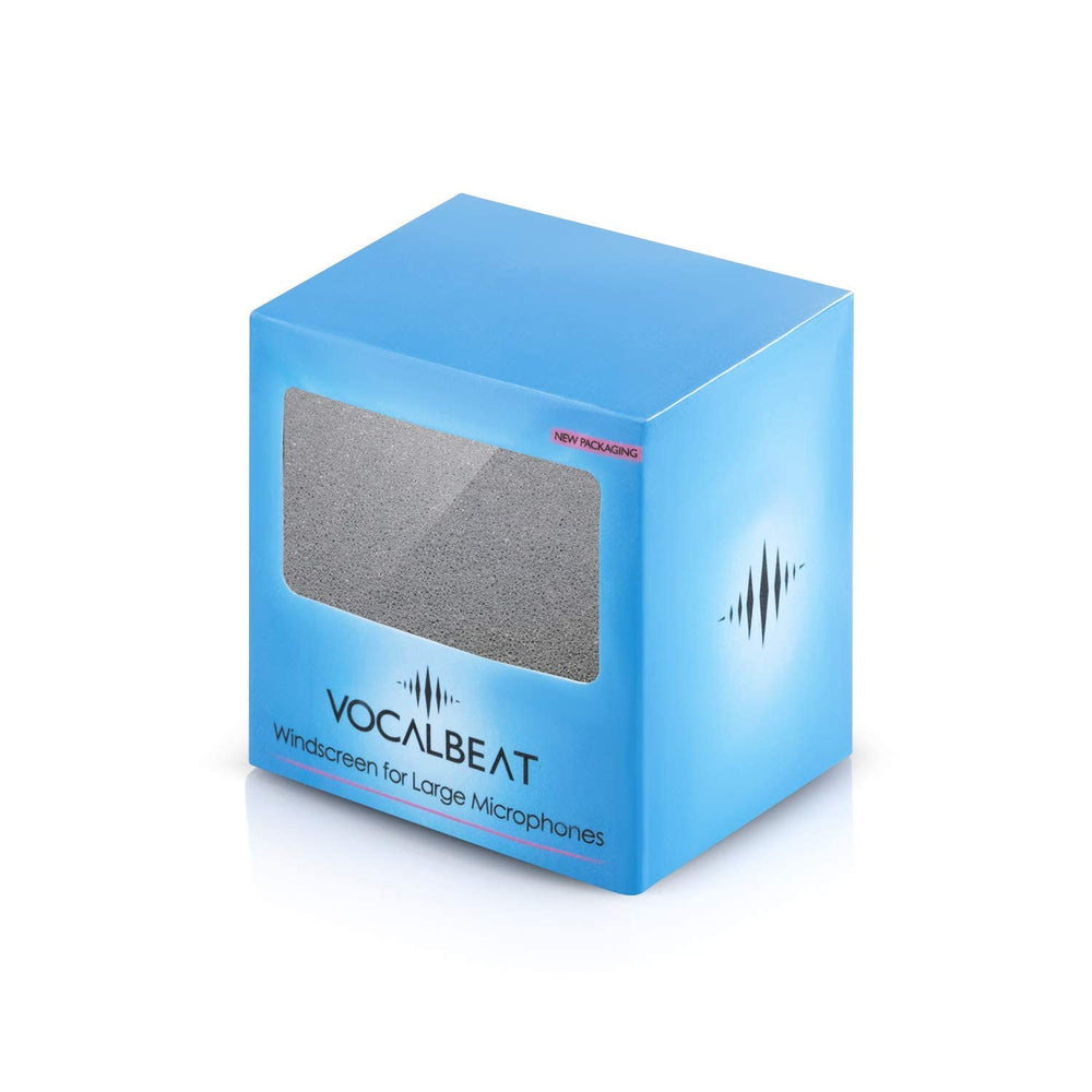 Professional Foam Windscreen for Blue Yeti - Covers Other Large Microphones, such as MXL, Audio Technica and Many More - Quality Sponge Material Makes This The Perfect Pop Filter for your Mic (Silver)