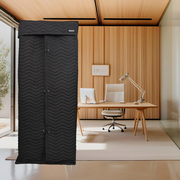 VOCTENT Portable Vocal Booth with 360° Reverb Isolation, Echo-Free Recording Booth for Voice-Over, Podcast & Music - Home Studio with Thick Sound Dampening Blankets