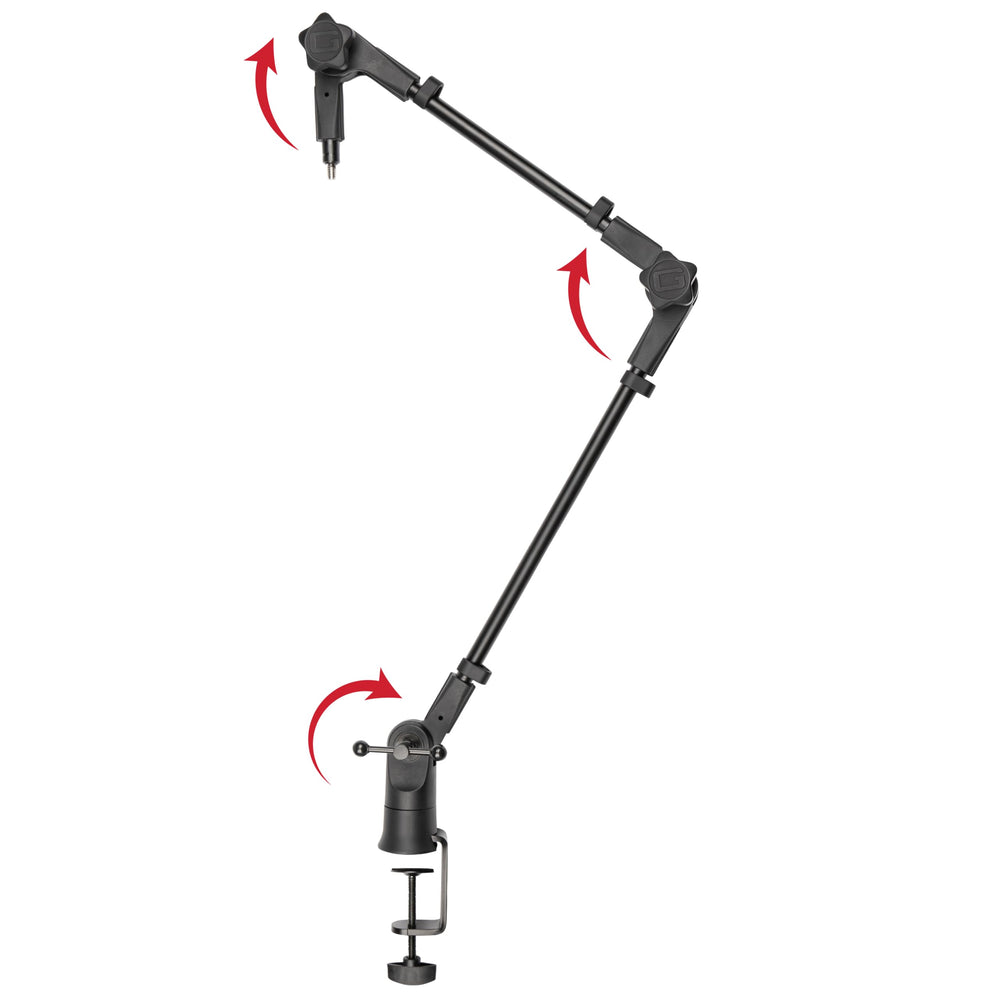 Gator Frameworks Slim Profile Desk-Mounted Mic Stand Boom Arm for Broadcasts, Podcasts, Content Creation, Live Streaming, & Similar Applications (GFWMICBCBM0500)
