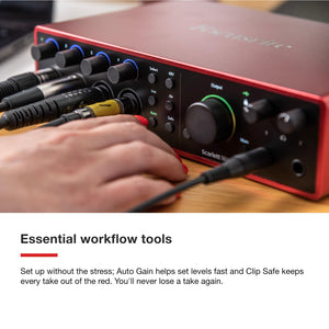 Focusrite Scarlett 18i16 4th Gen USB Audio Interface, for Songwriting, Music Production, Recording, and Podcasting — High-Fidelity, Studio Quality Recording, and All the Software You Need to Record