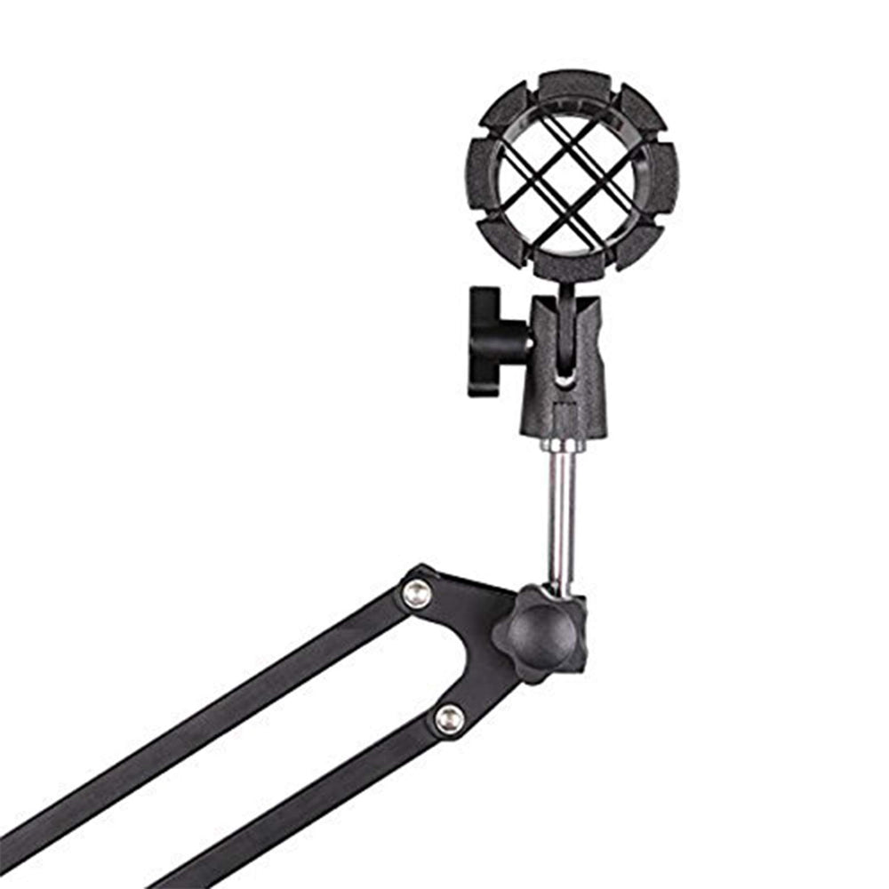 Eggsnow Microphone Shock Mount Clip Universal Mic Holder Stand Anti Vibration for Shotgun Microphone