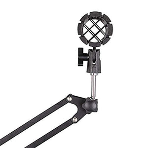 Eggsnow Microphone Shock Mount Clip Universal Mic Holder Stand Anti Vibration for Shotgun Microphone