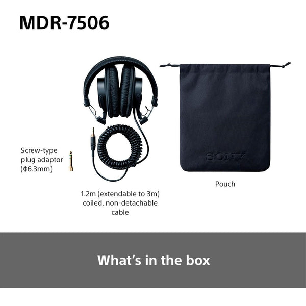 Sony MDR7506 Professional Large Diaphragm Headphone