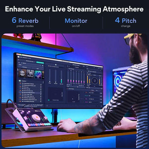 MAONO Streaming Audio Mixer, Audio Interface with Pro-preamp, Bluetooth, Built-in Battery, Noise Cancellation, 48V Phantom Power for Live Streaming, Podcasting, Gaming MaonoCaster AMC2 NEO White