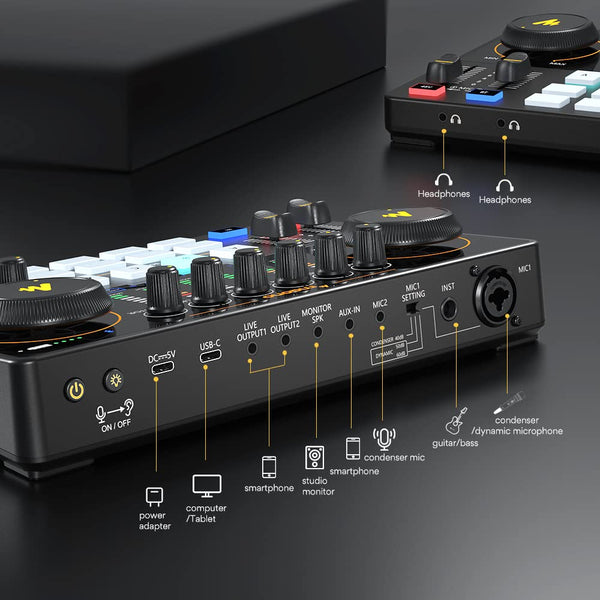 Mixer Audio MaonoCaster G1 NEO - Per Streaming, Gaming E Podcasting - Foto 8