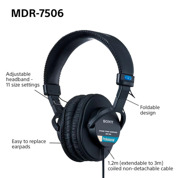 Sony MDR7506 Professional Large Diaphragm Headphone