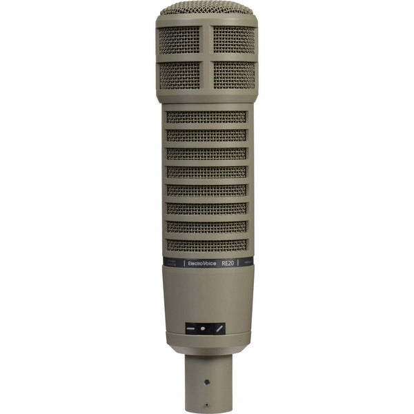 Electro-Voice RE20 Broadcast Announcer Mic (Variable-D) with Electro-Voice 309A Mic Shockmount Bundle
