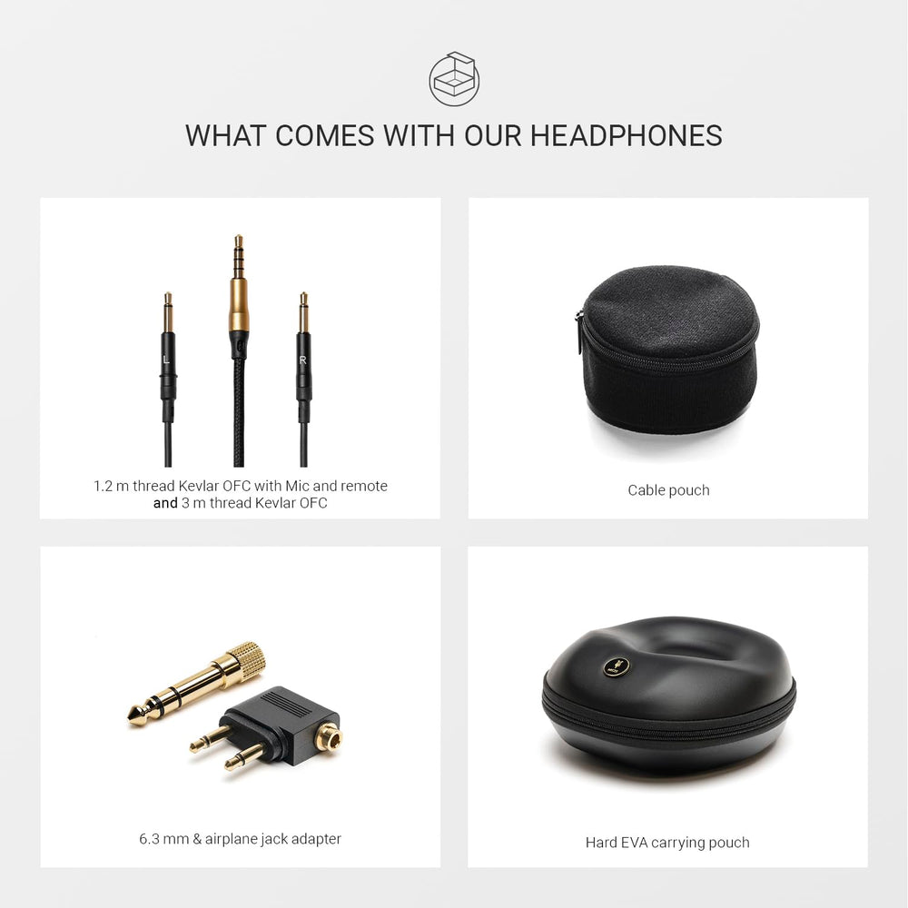 MEZE AUDIO | 99 Classics Walnut Gold | Wooden Closed-Back Headphones for Audiophiles | Gaming | Podcasts | Home Office | Wired Over-Ear Headphones with Mic and Self Adjustable Headband