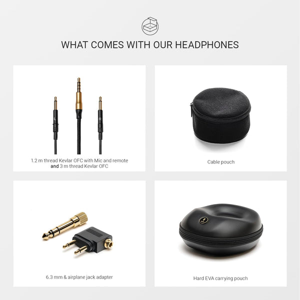 MEZE AUDIO | 99 Classics Walnut Gold | Wooden Closed-Back Headphones for Audiophiles | Gaming | Podcasts | Home Office | Wired Over-Ear Headphones with Mic and Self Adjustable Headband