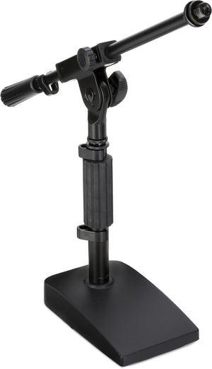 Shure MV7i Smart Microphone with Built-in Audio Interface and Low Profile Mic Stand - Podcast & Musician Mic with 2 Channels, XLR and 1/4", USB-C for Mac/PC/Phone, and Advanced DSP Features