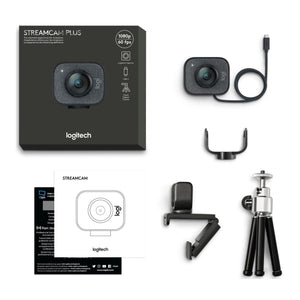Logitech for Creators StreamCam Premium Webcam for Streaming and Content Creation, Full HD 1080p 60 fps, Glass Lens, Smart Auto-Focus, for PC/Mac – Graphite