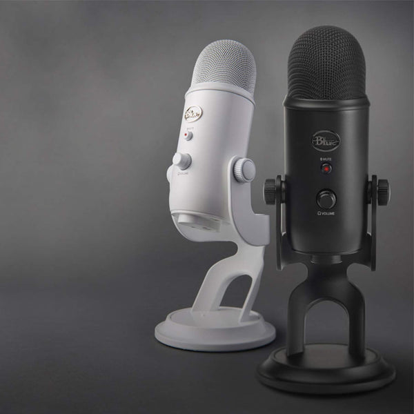 Logitech Creators Blue Yeti USB Microphone for Gaming, Streaming, Podcast, YouTube, Discord, PC, Studio Sound, Plug & Play-Whiteout